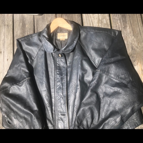 Comint Womens Plus Size Leather Jacket/Duster - Picture 3 of 6